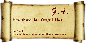 Frankovits Angelika névjegykártya